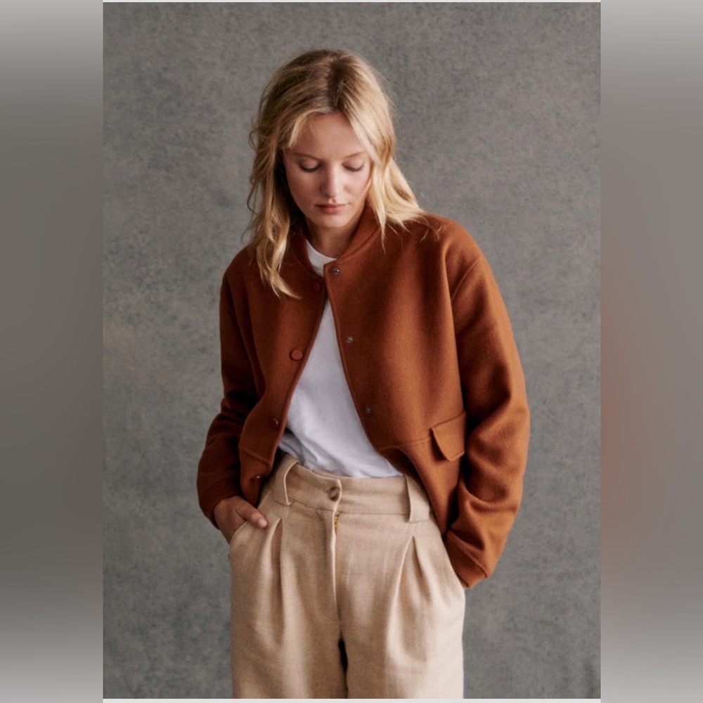 NWT Sézane Suzy Jacket in Caramel size 6